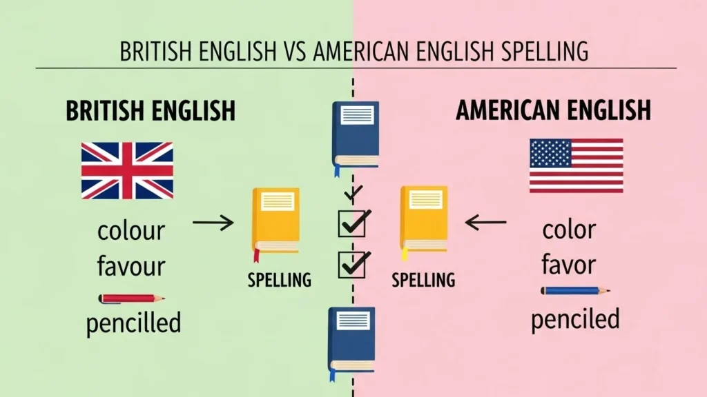 British English vs American English Spelling