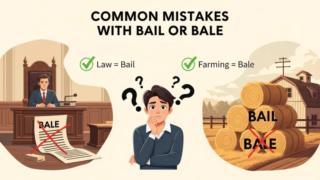 Common Mistakes with Bail or Bale