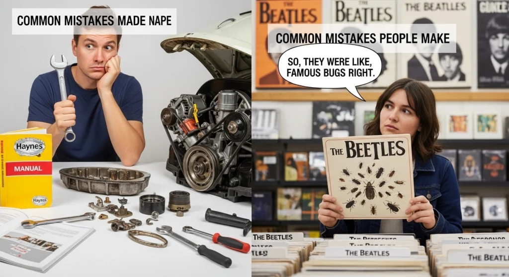 Common Mistakes with Beetle or Beatles