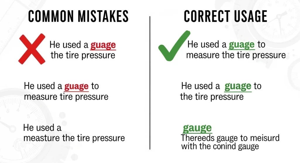 Common Mistakes with Guage or Gauge
