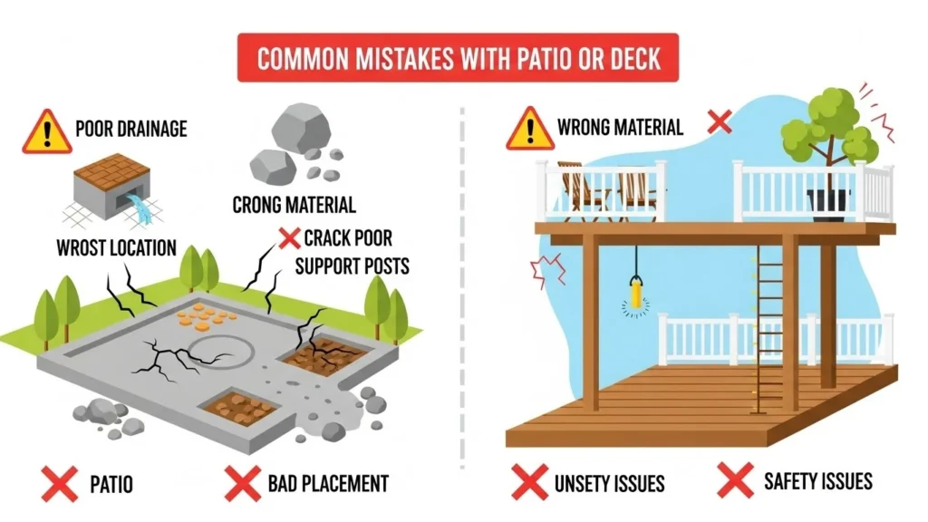 Common Mistakes with Patio or Deck