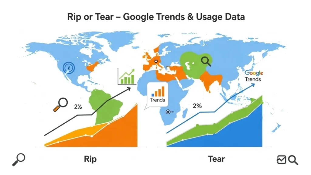 Rip or Tear ; Google Trends & Usage Data