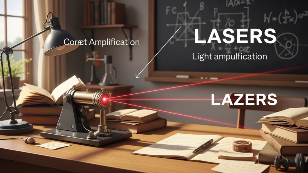 The Origin of Lazers or Lasers