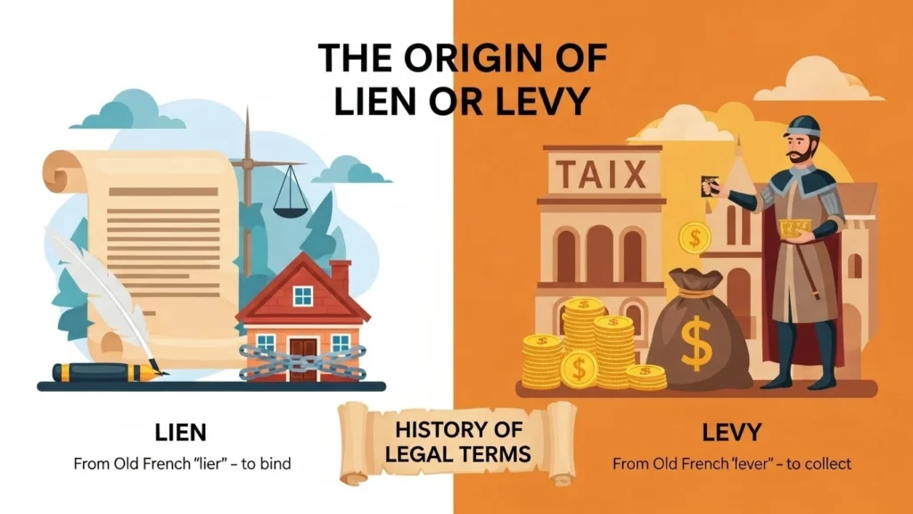 The Origin of Lien or Levy