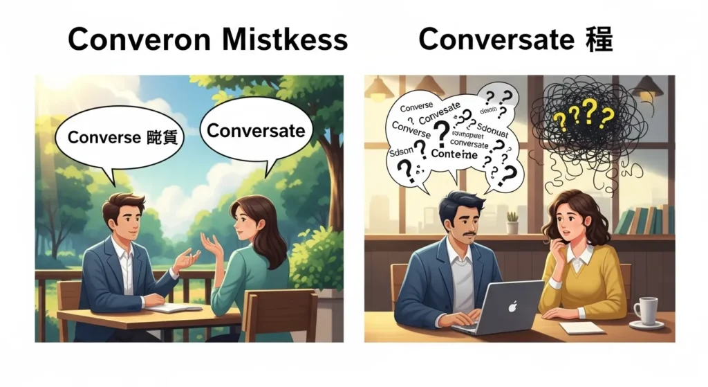 Common Mistakes with Conversate or Converse
