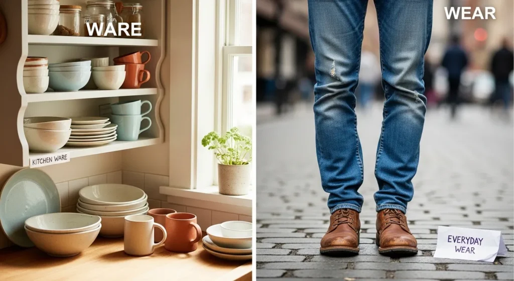 Ware or Wear in Everyday Examples