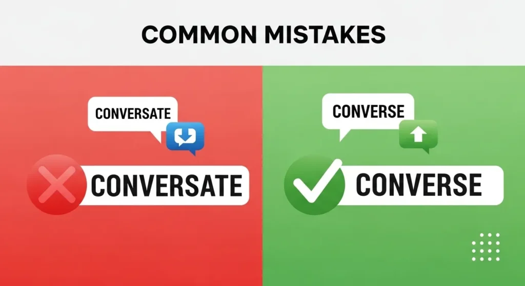 Common Mistakes with Conversate or Converse