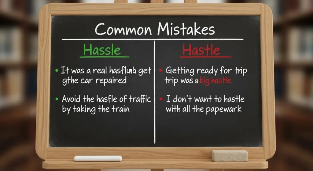 Common Mistakes with Hassle or Hastle