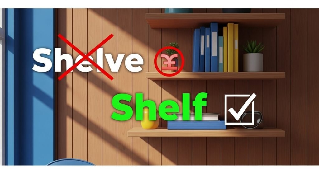Common Mistakes with Shelve or Shelf