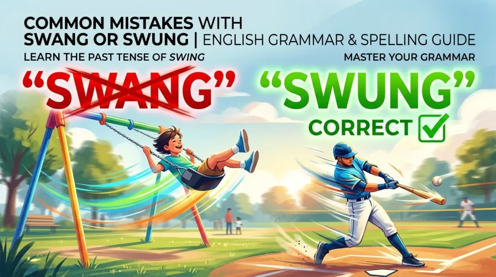 Common Mistakes with Swang or Swung