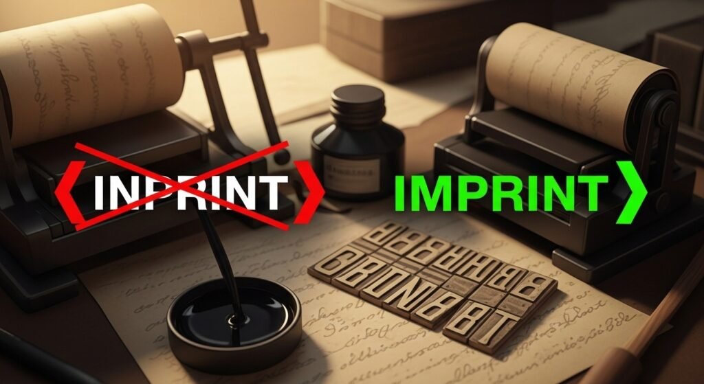 The Origin of Inprint or Imprint