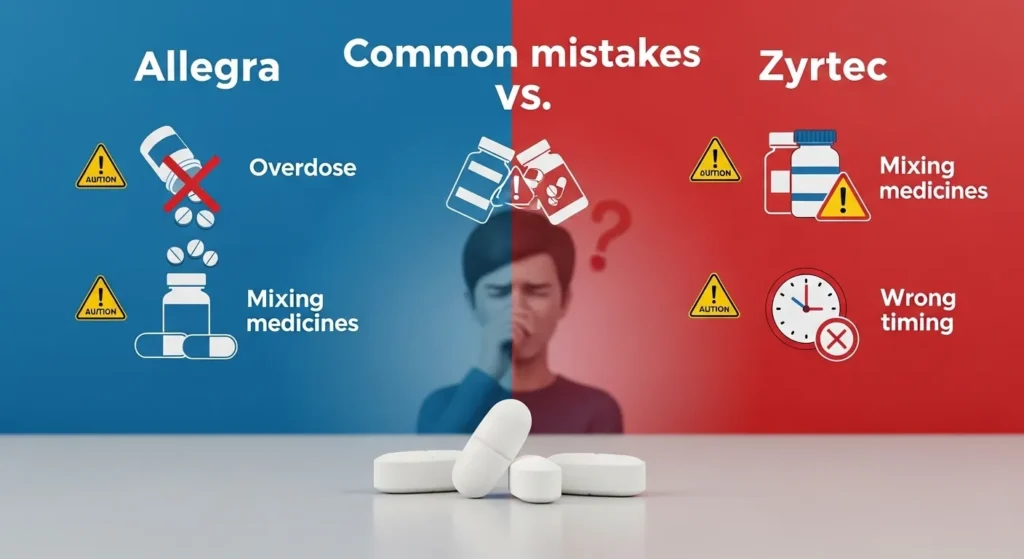 Common Mistakes with Allegra or Zyrtec
