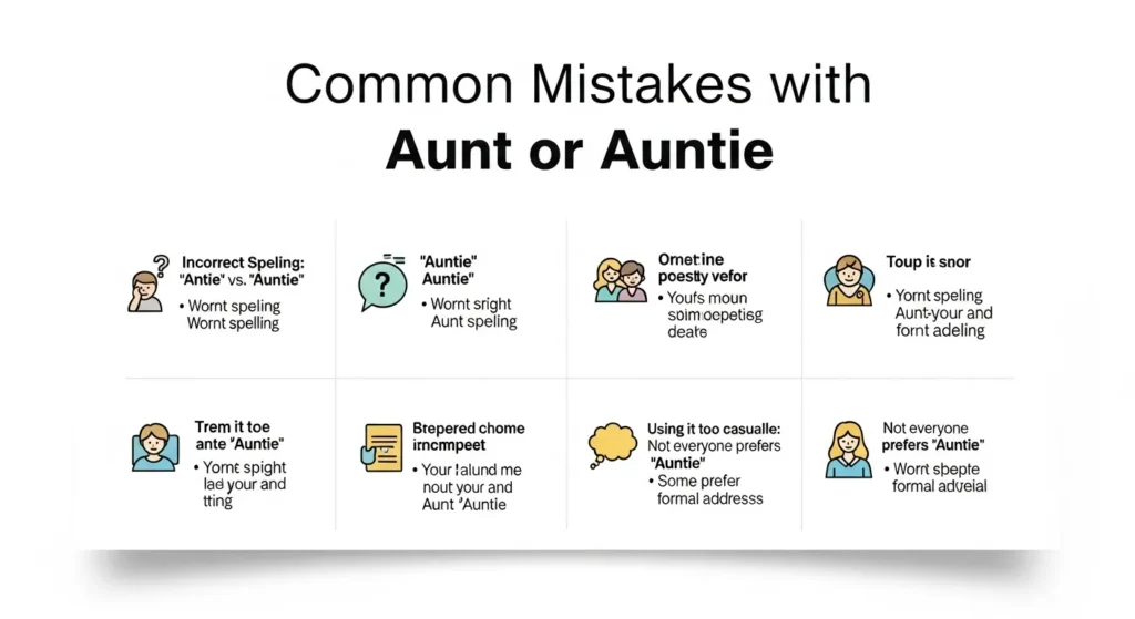Common Mistakes with Aunt or Auntie