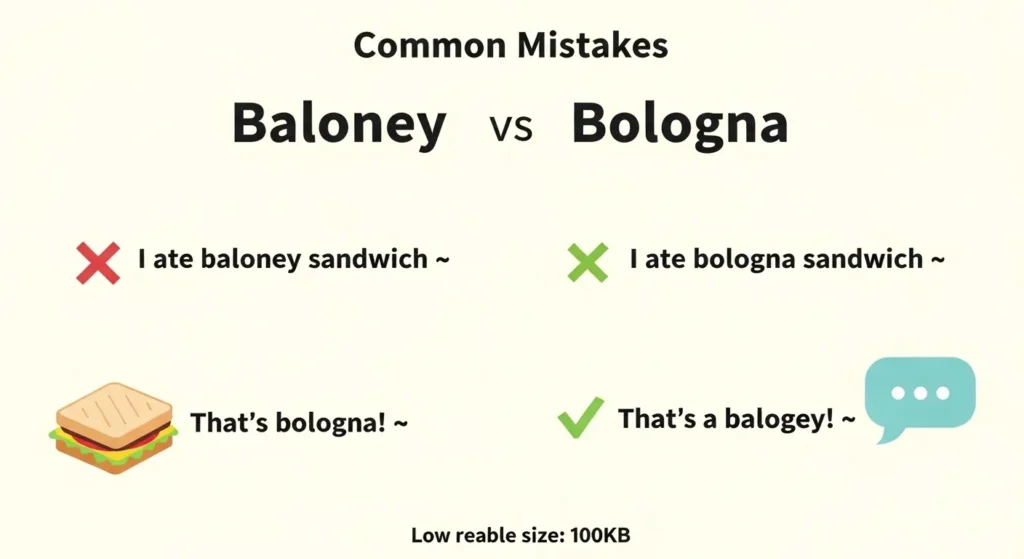 Common Mistakes with Baloney or Bologna