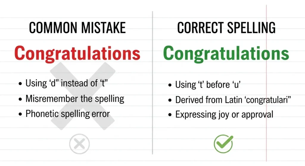 Common Mistakes with Congradulations or Congratulations