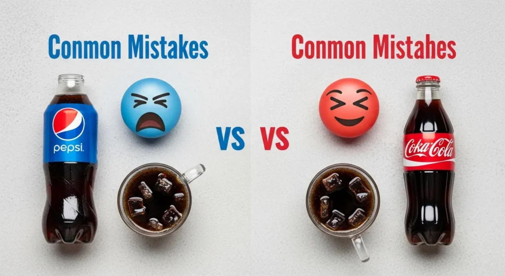 Common Mistakes with Pepsi or Coke