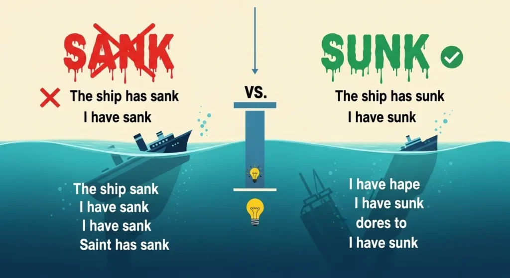 Common Mistakes with Sank or Sunk