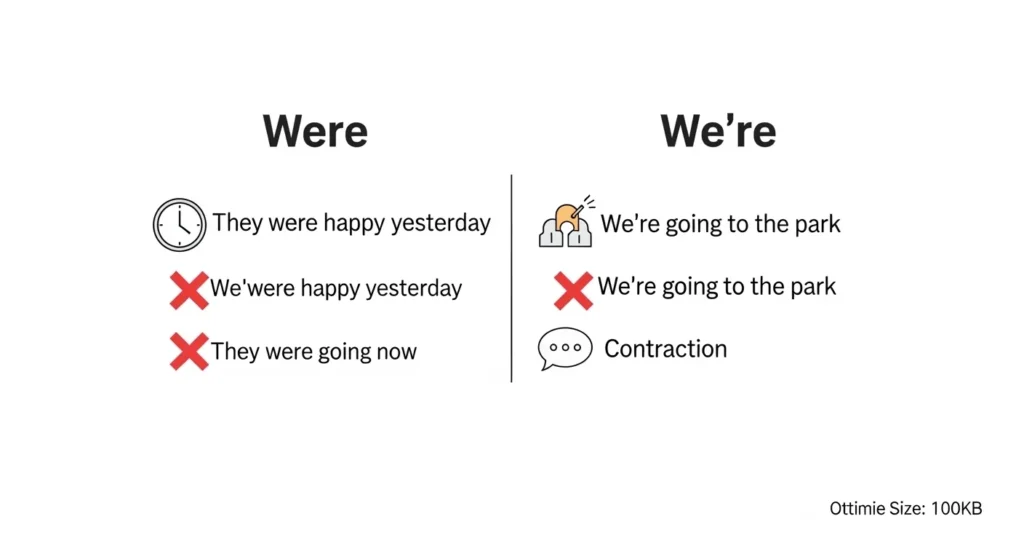 Common Mistakes with Were or We’re