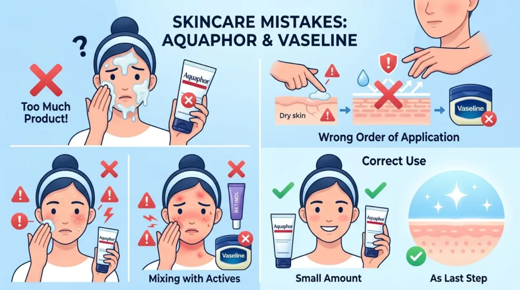 Common Mistakes with Aquaphor or Vaseline