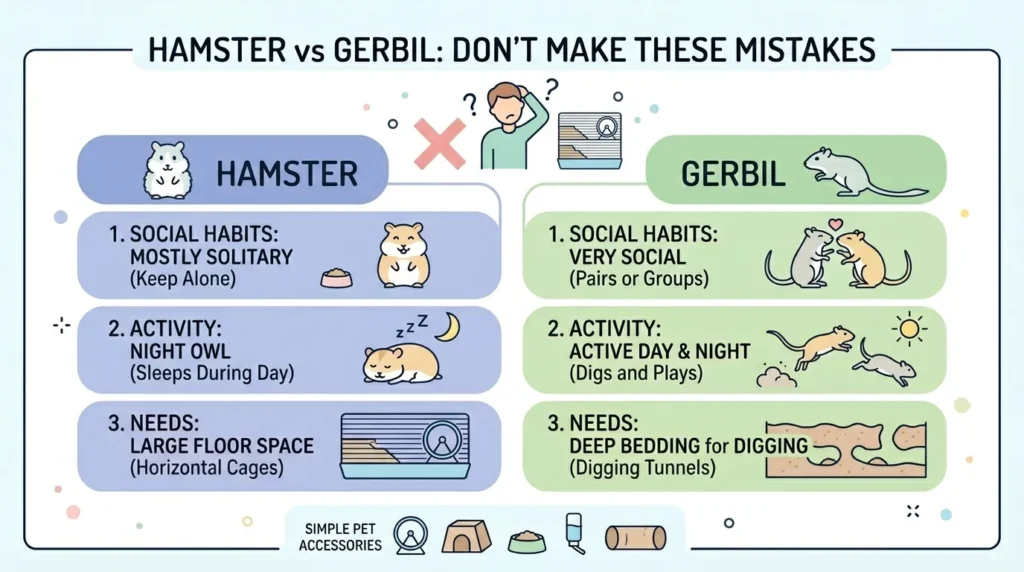 Common Mistakes with Hamster or Gerbil