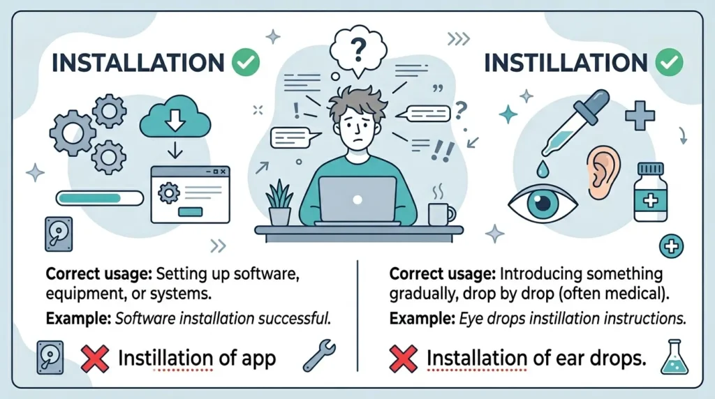 Common Mistakes with Instillation or Installation