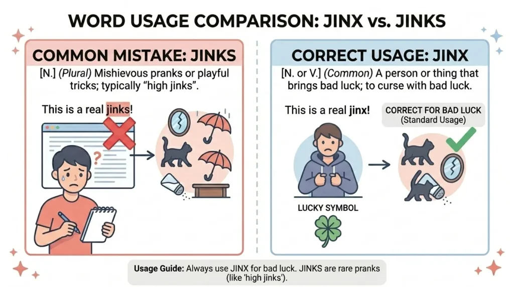 Common Mistakes with Jinks or Jinx