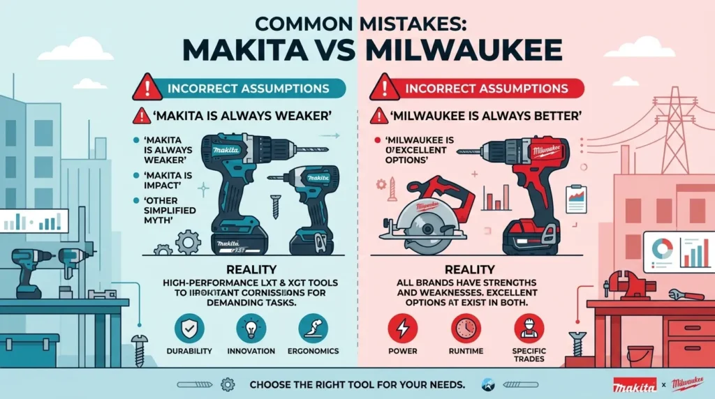 Common Mistakes with Makita or Milwaukee