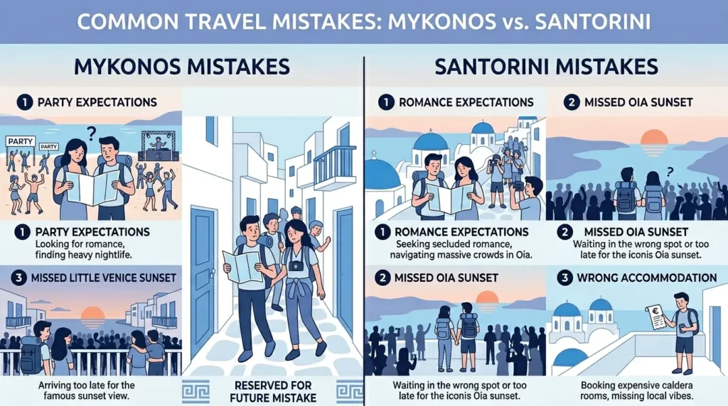 Common Mistakes with Mykonos or Santorini