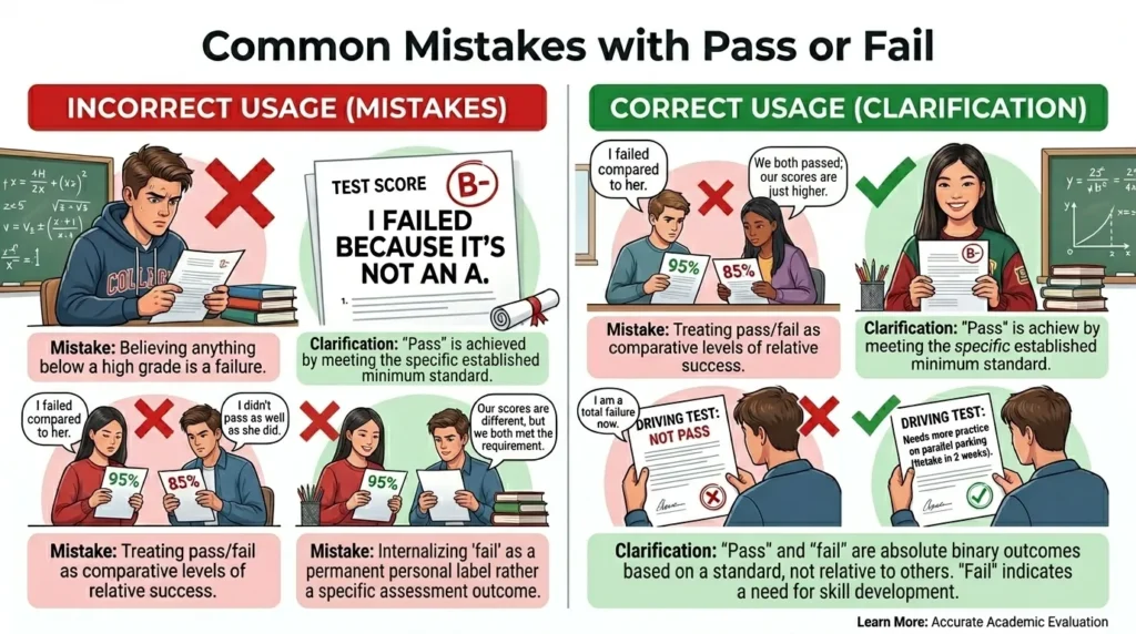 Common Mistakes with Pass or Fail