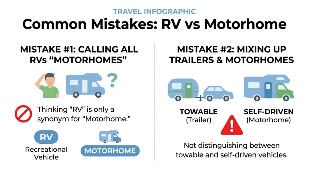 Common Mistakes with RV or Motorhome