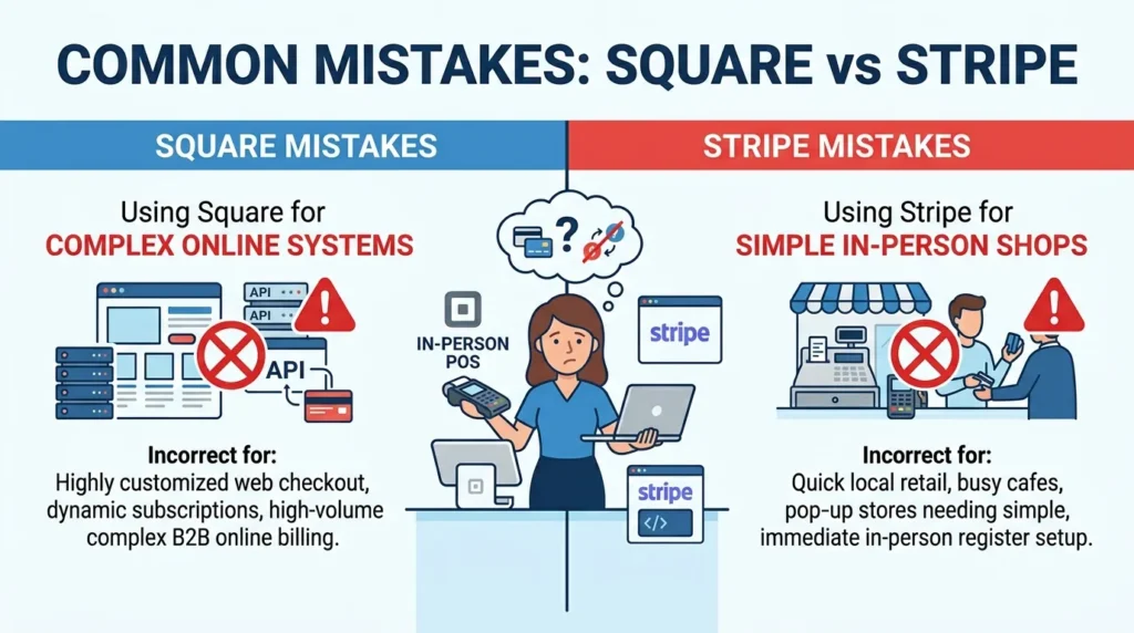 Common Mistakes with Square or Stripe