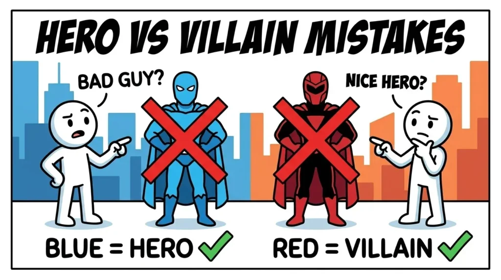 Common Mistakes with Superhero or Villain