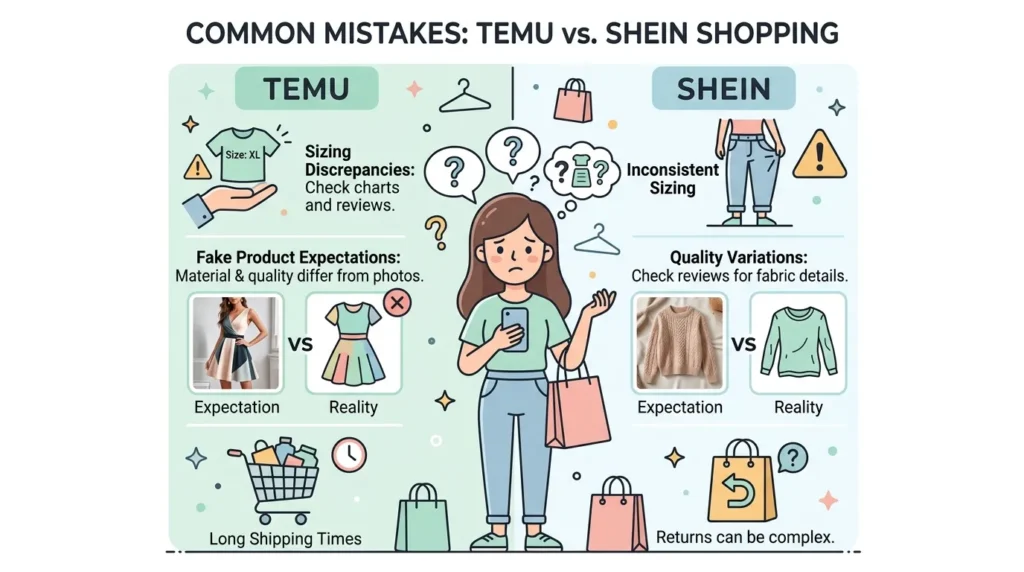 Common Mistakes with Temu or Shein