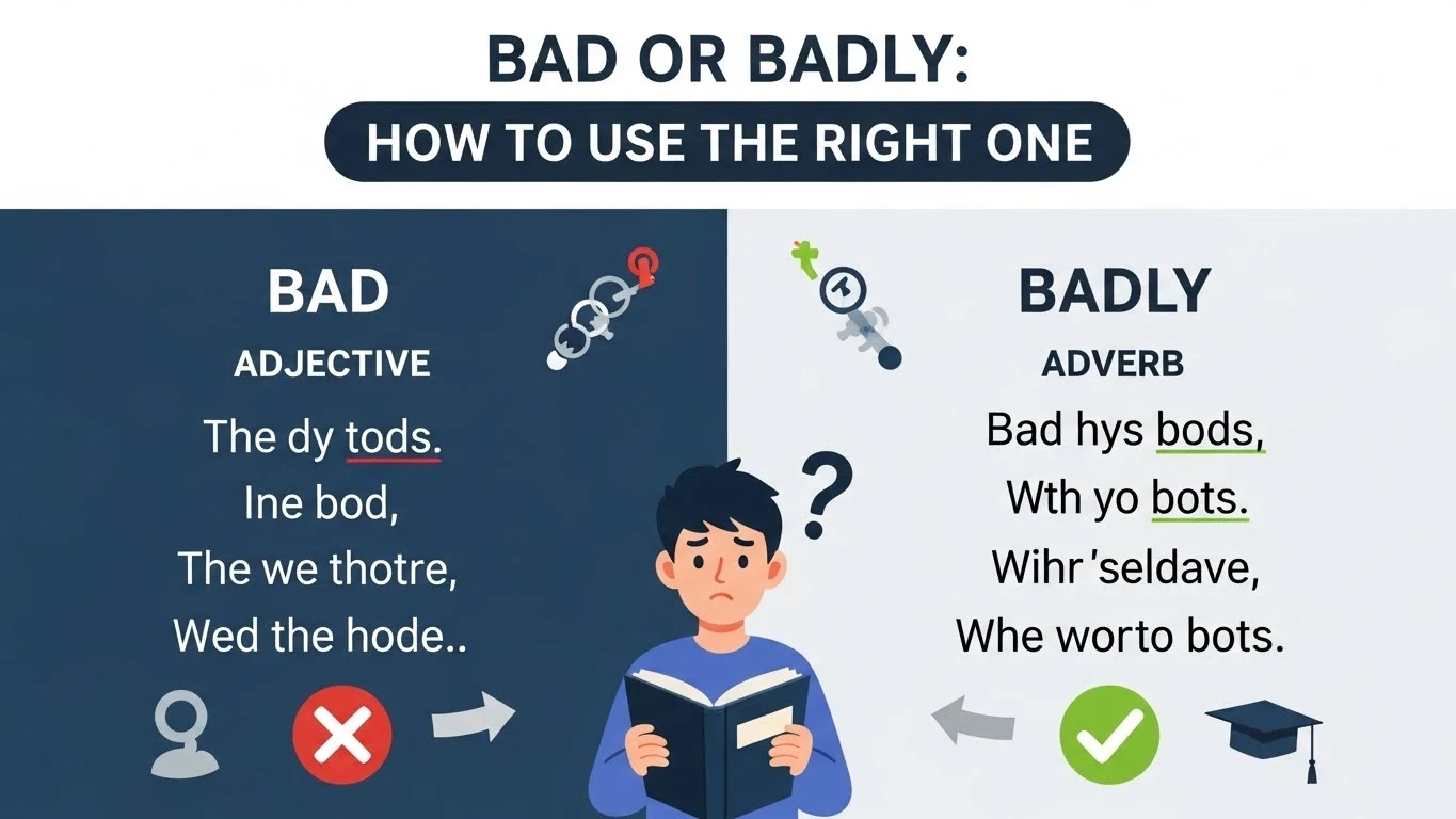 bad or badly