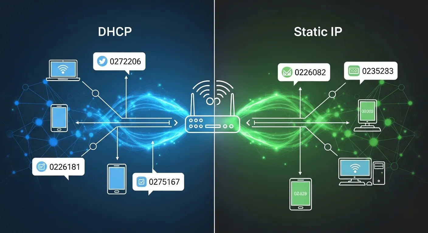 dhcp or static