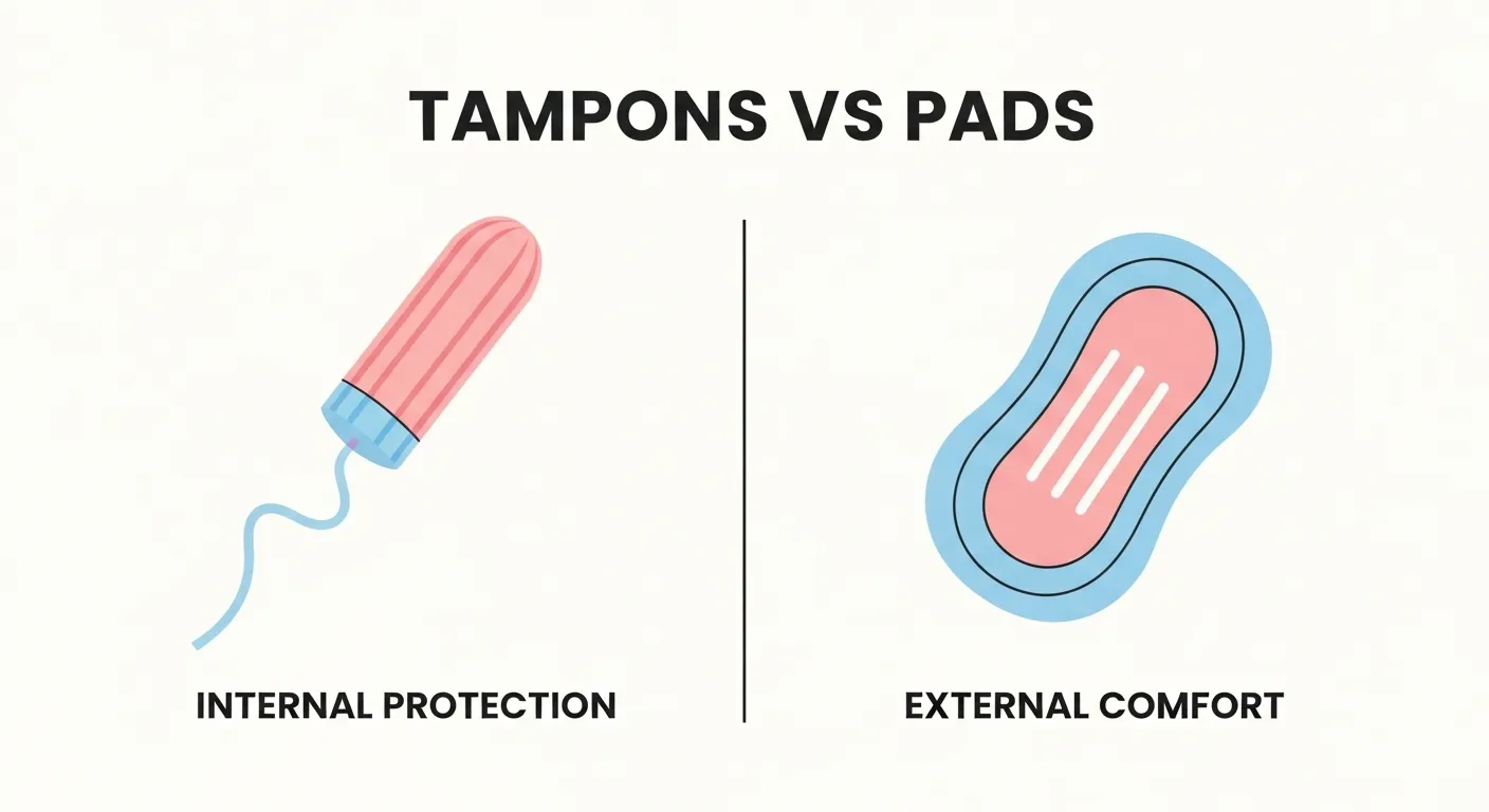 tampons or pads