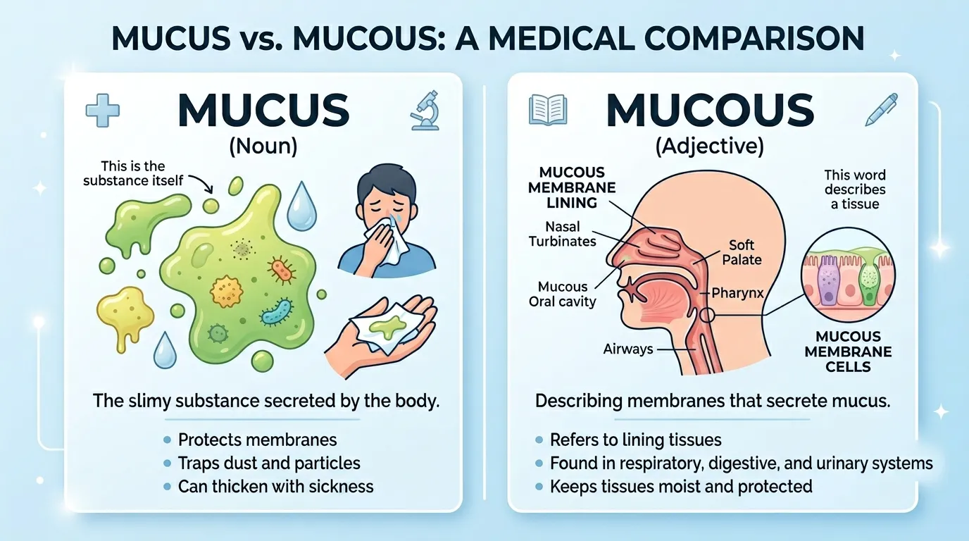mucus or mucous